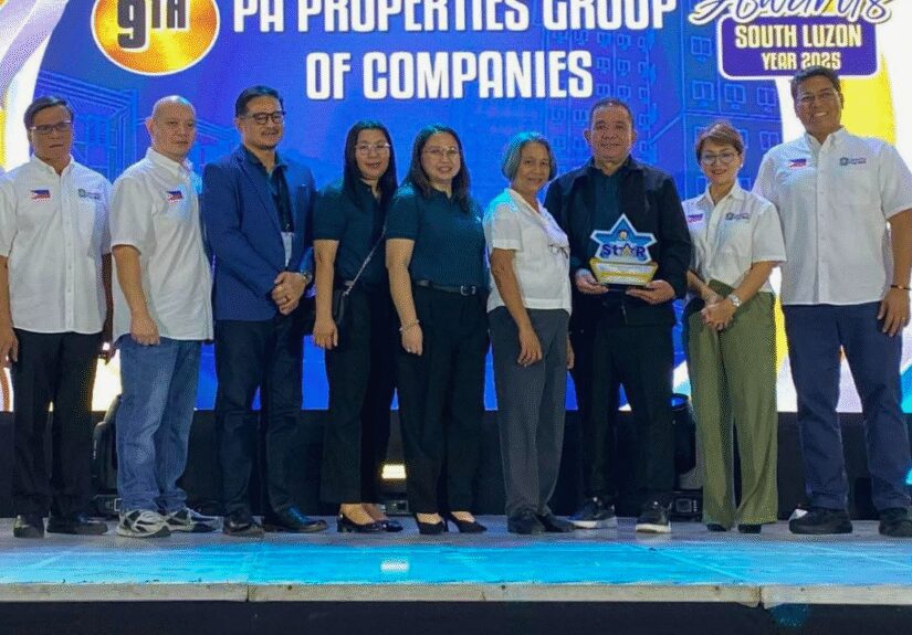 IN PHOTO: Leading the awarding ceremony are  Atty. Marianne Reyna Lina-Cruz, P.A. Properties CEO & President,  Peter Jude T. Alvarez, P.A. Properties Director, Lelito Flores, P.A. Properties Chief Finance Officer, and Evelyn Buco, P.A. Properties VP for Collections & Loans Processing, who proudly received the recognition on behalf of P.A. Properties at the Pag-IBIG Star Awards 2025.