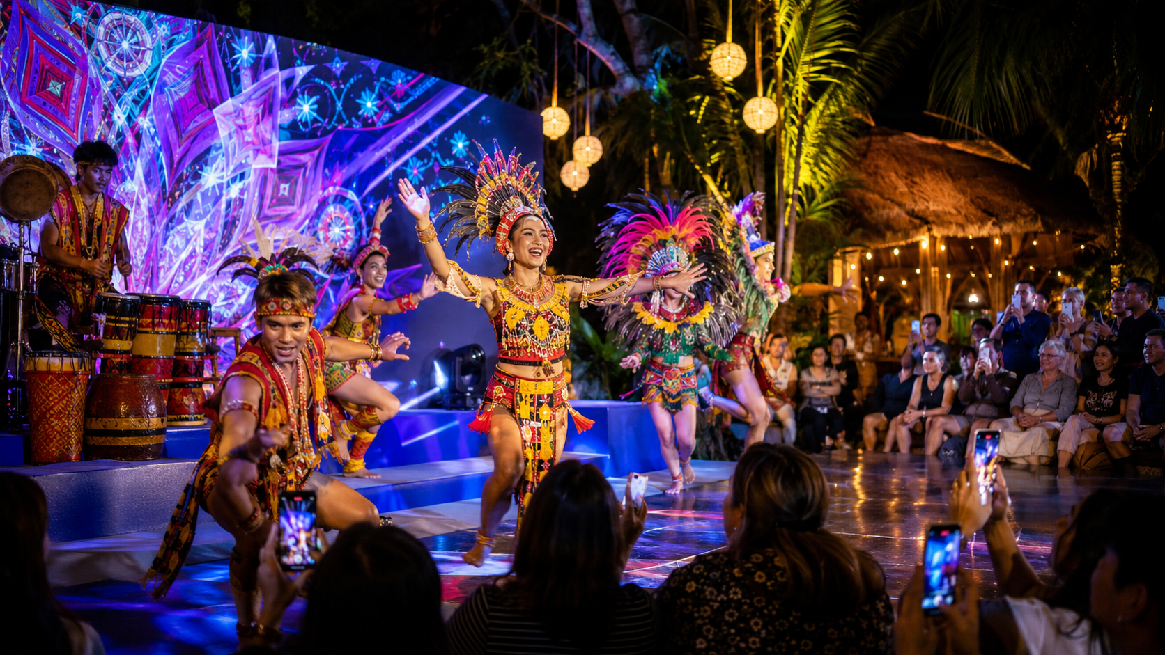 A lively tropical cultural show