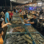 Busy Night Seafood Market